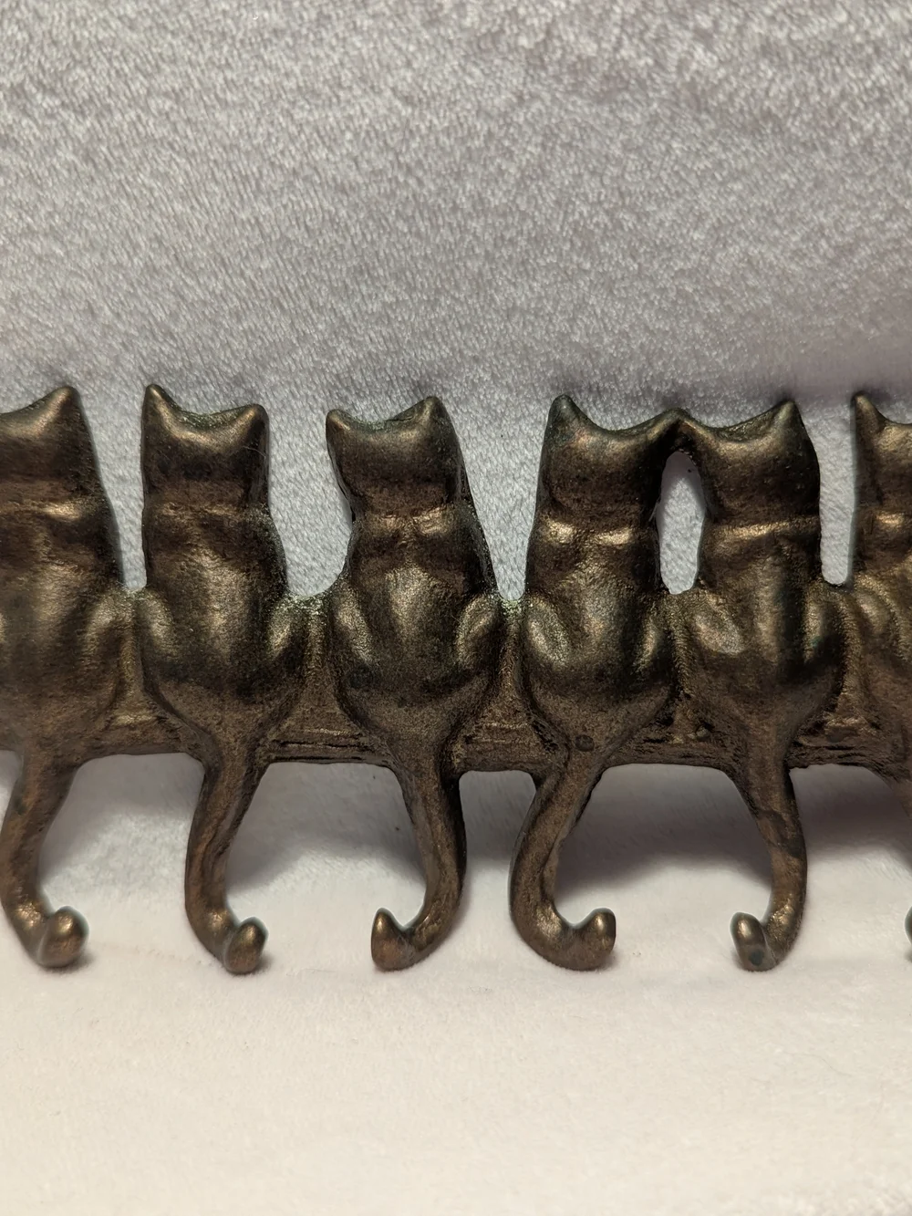 Solid Brass SPI Home Seven Cat Key Hook - Picture 5 of 8